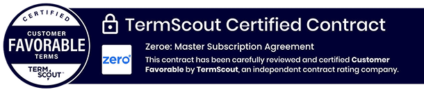 TermScout Certified Contract - Zeroe Master Subscription Agreement